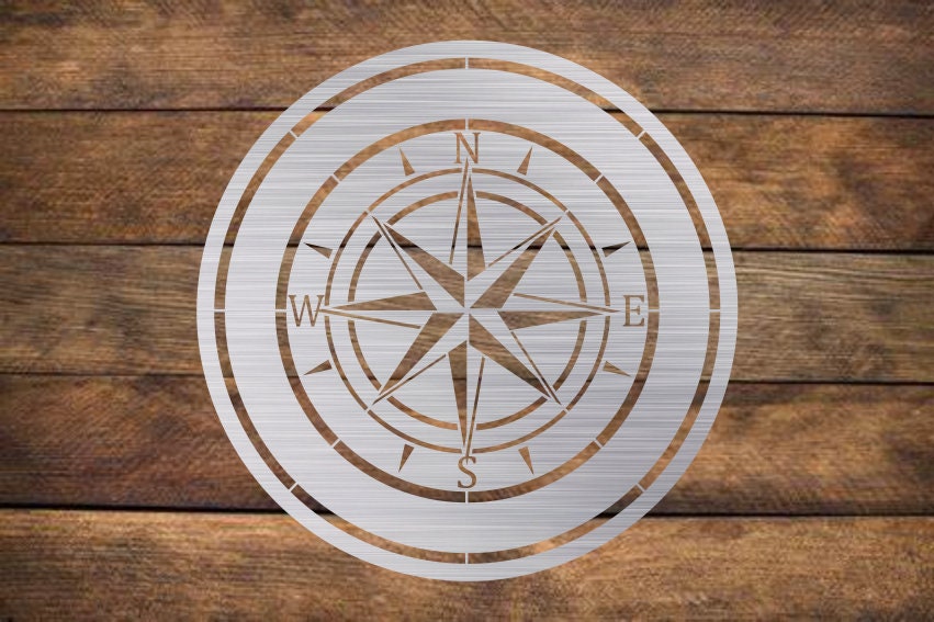 Compass Dxf Simple Nautical Compass Combo Pack - DXF - SVG - CNC Plasma Waterjet - Metal ...