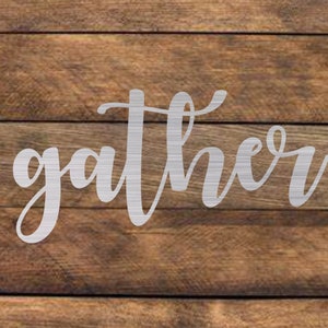 Gather Sign - Descarga digital - DXF - SVG - láser enrutador de chorro de agua de plasma cnc