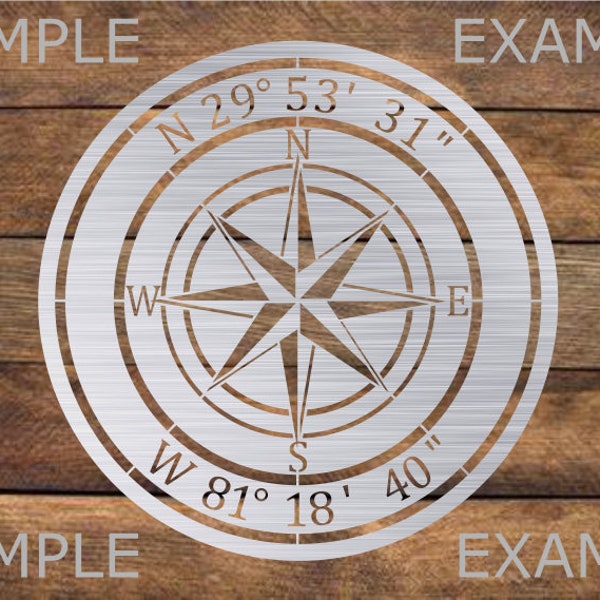 Nautical Compass Combo Pack - DXF - SVG - CNC Plasma Waterjet - Metal - Coastal Beach Wedding Gift