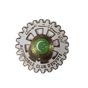 Step Back in Time with this 3.25&quot; Automobile Badge from the Automobile Club D&#39;Egypte!