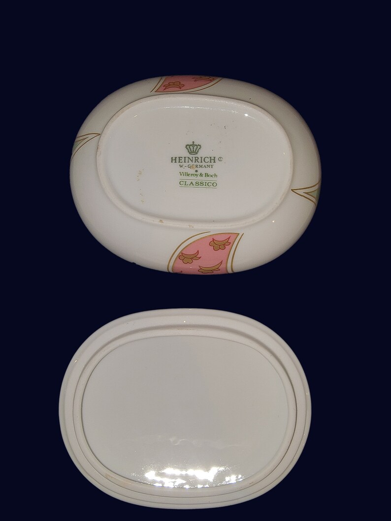 Vintage Heinrich W. Germany Villeroy & Boch Trinket Box A Touch of