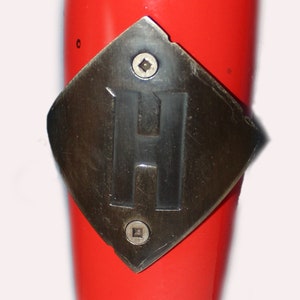 Vintage Harpoon Red Beer Tap Handle with Harpoon Tip and Metal Harpoon Logo| 9-Inches