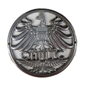 Navigate a Bygone Era with Style: Vintage OAMTC Austria Car Badge (3.5&quot;)