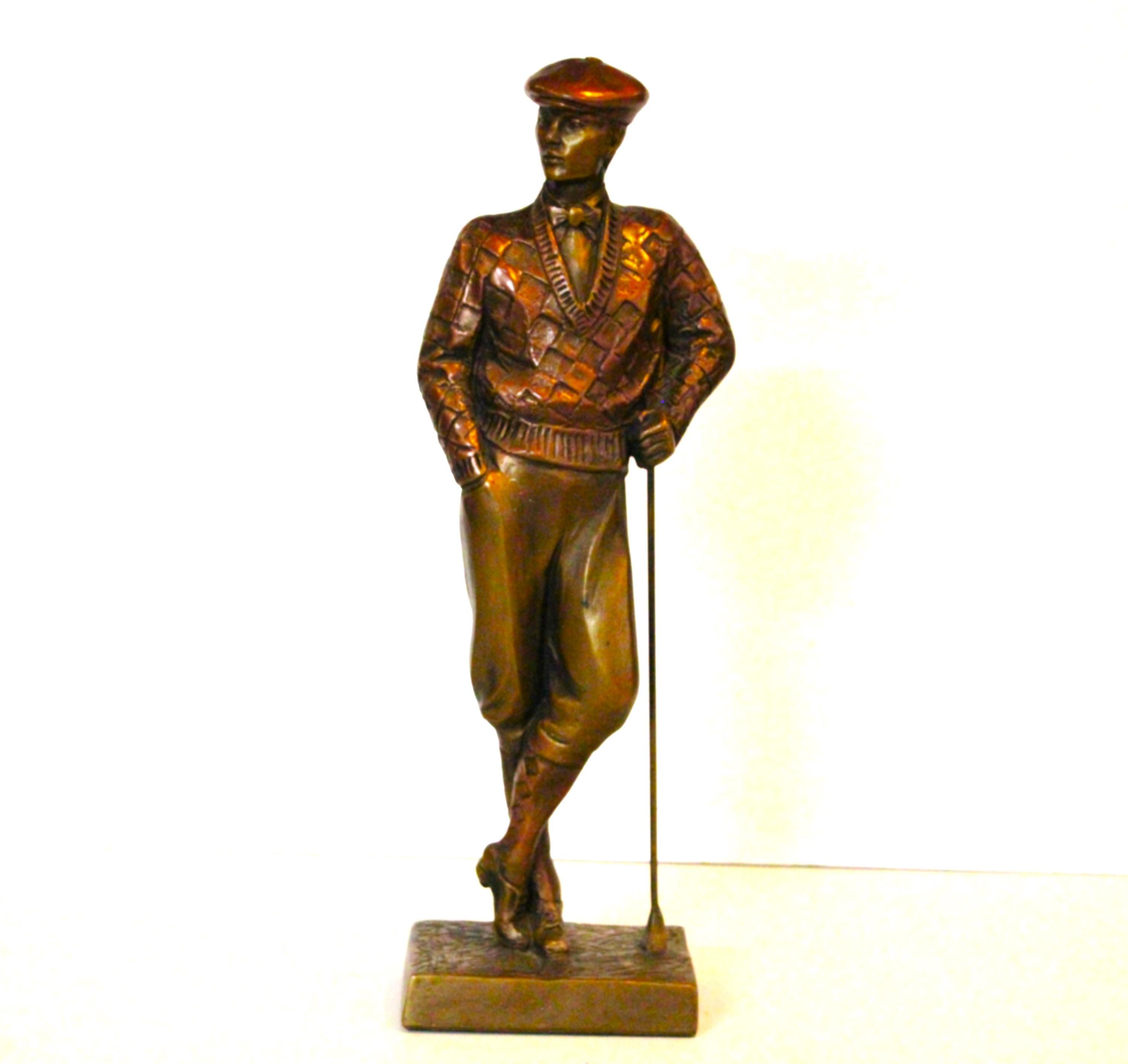 アンティーク 「ゴルファー立像」木彫り Vintage Golf Statue - Etsy