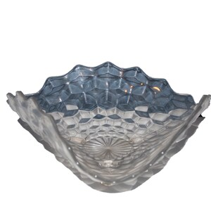 Vintage Fostoria Elegant Glass Triangular Footed Bowl