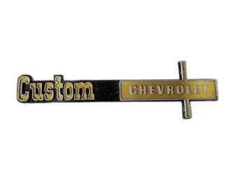 Vintage 1970s Chevrolet Custom Dashboard Emblem