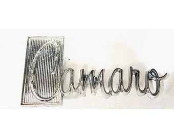 Vintage 1970s Chevy Camaro Car Emblem