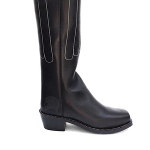 Civil War 18th Century Indian War Cathedral Tall Boots Leather