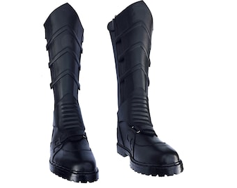Michael Keaton 1989 Cosplay Bat Boots Motorcycle Men's