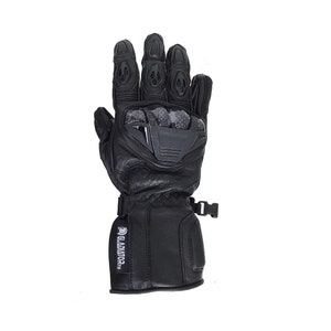 Leather Gauntlet Motorcycle Gloves Men's Street Road TOUCHSCREEN Racing Dirt Bike Calf Leather