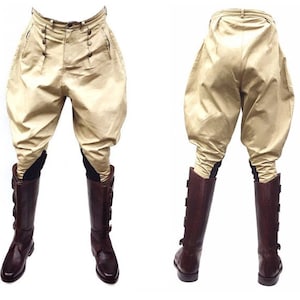 Jodhpurs British Indian Style Riding Pants Jodhpurs High Waist