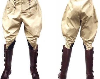 Jodhpurs British Indian Style Riding Pants Jodhpurs High Waist