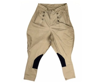 Khaki Jodhpurs British Indian Style Riding Pants Jodhpur