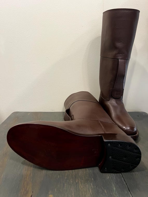 Men's 10.5 Star War Mace Windu Leather Boots Rebel Legion Replica