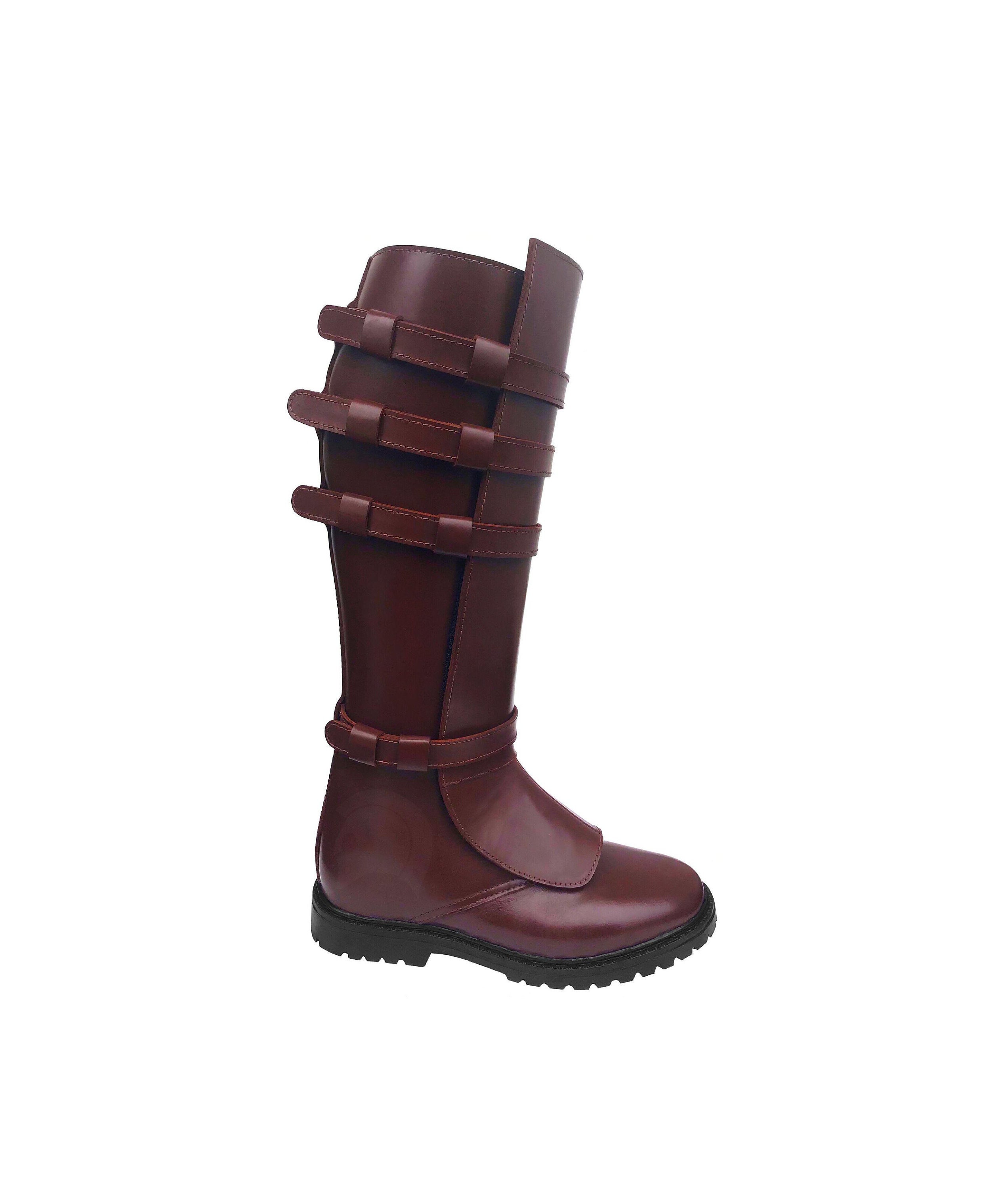 Custom Star Wars Obi Wan Kenobi Leather Boots Color Sole Options