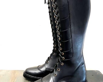 PUMA Archive First Round Boxing Boots Vintage High Knee Shoes 90s