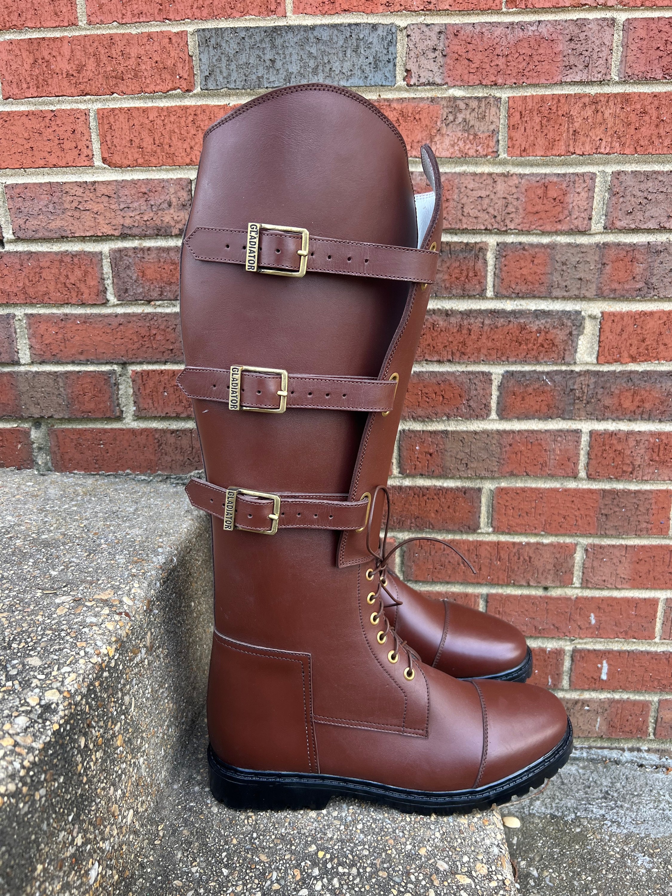 トップス 50s British Army RRL leather anatomica WW2 US Army Paratrooper Boots Vintage High Quality Leather