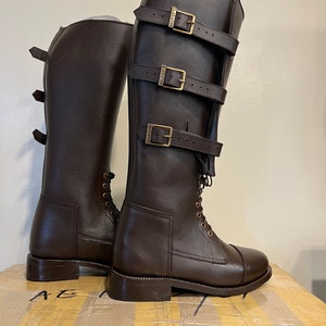 Fort Frontier Civil War Calvary Heavy Leather Country Western Re-enactment Boots Cavalry US Civil War Men main image 3