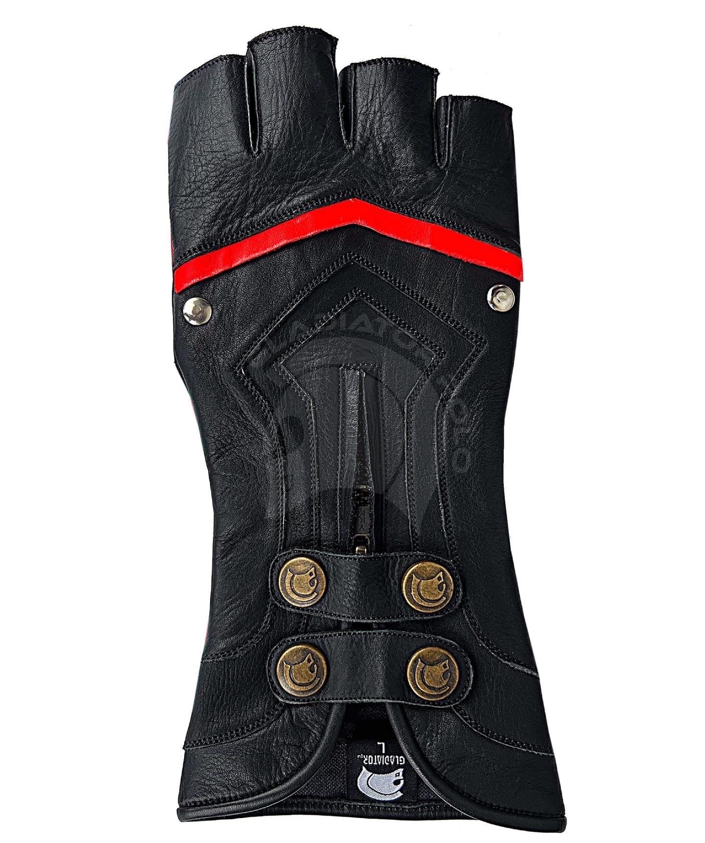Pair Medieval Apocalyose Gothic Leather Gloves Assassin Archer - Etsy