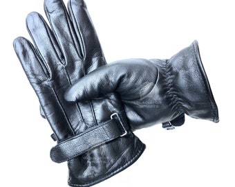 Leather Winter Dress GLOVES Police Search Evening Dress Men's Evening Apparel