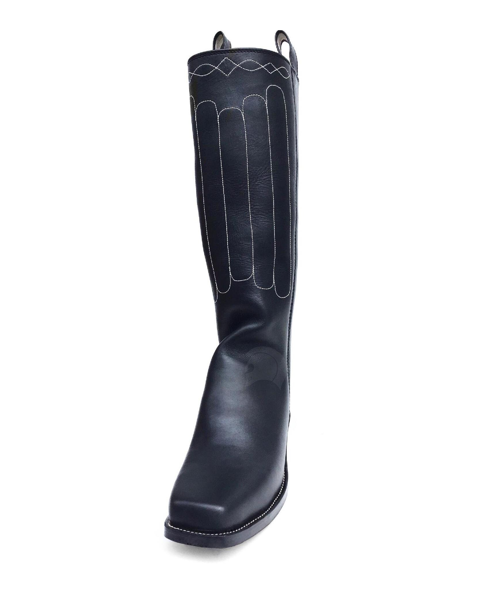 Caboots Cathedral Civil Indian War Boots black Civil War Cathedral Tall Boots | NOIRTIDE main image 4