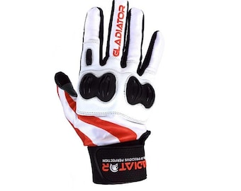 Equestrian Riding Gloves PAIR Soft Premium Leather Polo Men L XL Soft Reinforced Knuckles