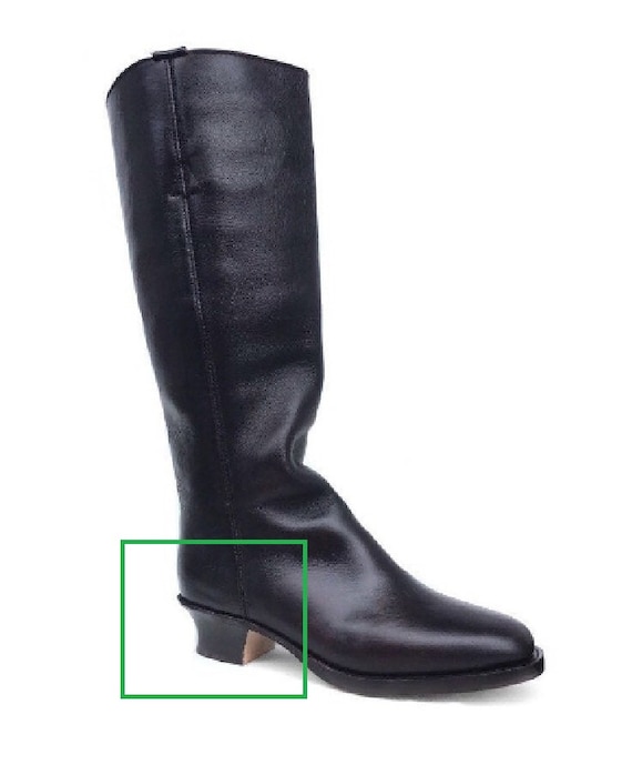 Civil War 18th Century Indian War Cathedral Tall Boots Leather