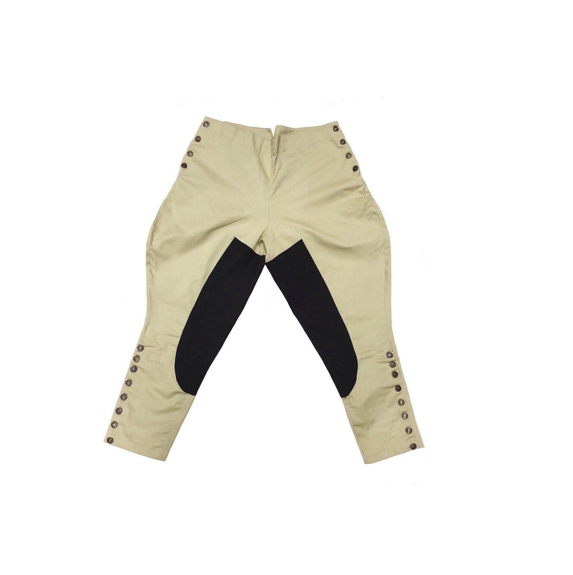 Khaki Jodhpurs British Indian Style Riding Pants Women Cut