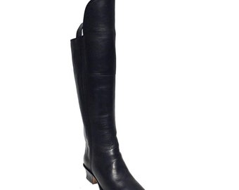 Bürgerkrieg Offizier Kavallerie Stiefel Knieschützer aus Leder