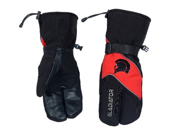 Guantes de esquí para invierno, frío, aislantes, colores cálidos, premium