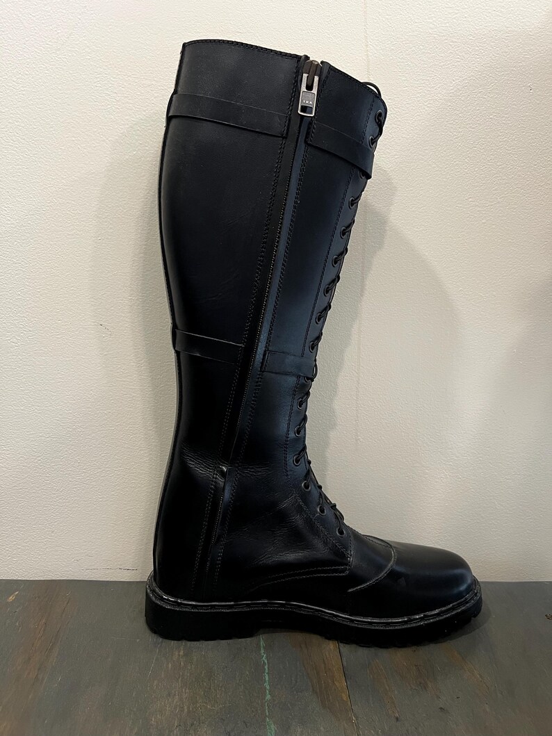Police Motorcycle Sith Lord Boots Star Wars Ready Made Men's 10 Leather ...