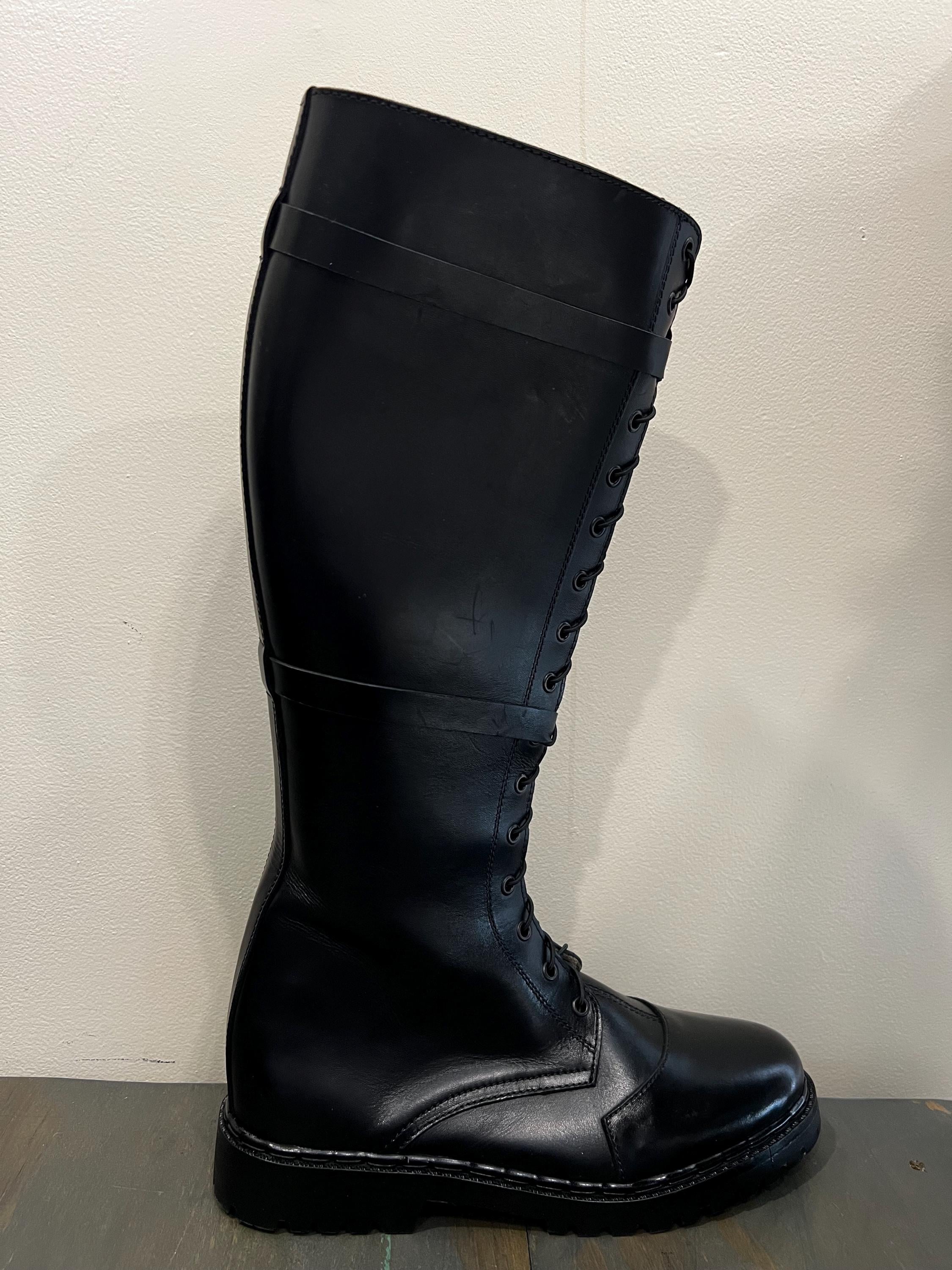 Police Motorcycle Sith Lord Boots Star Wars Ready Made Men's 10 Leather ...