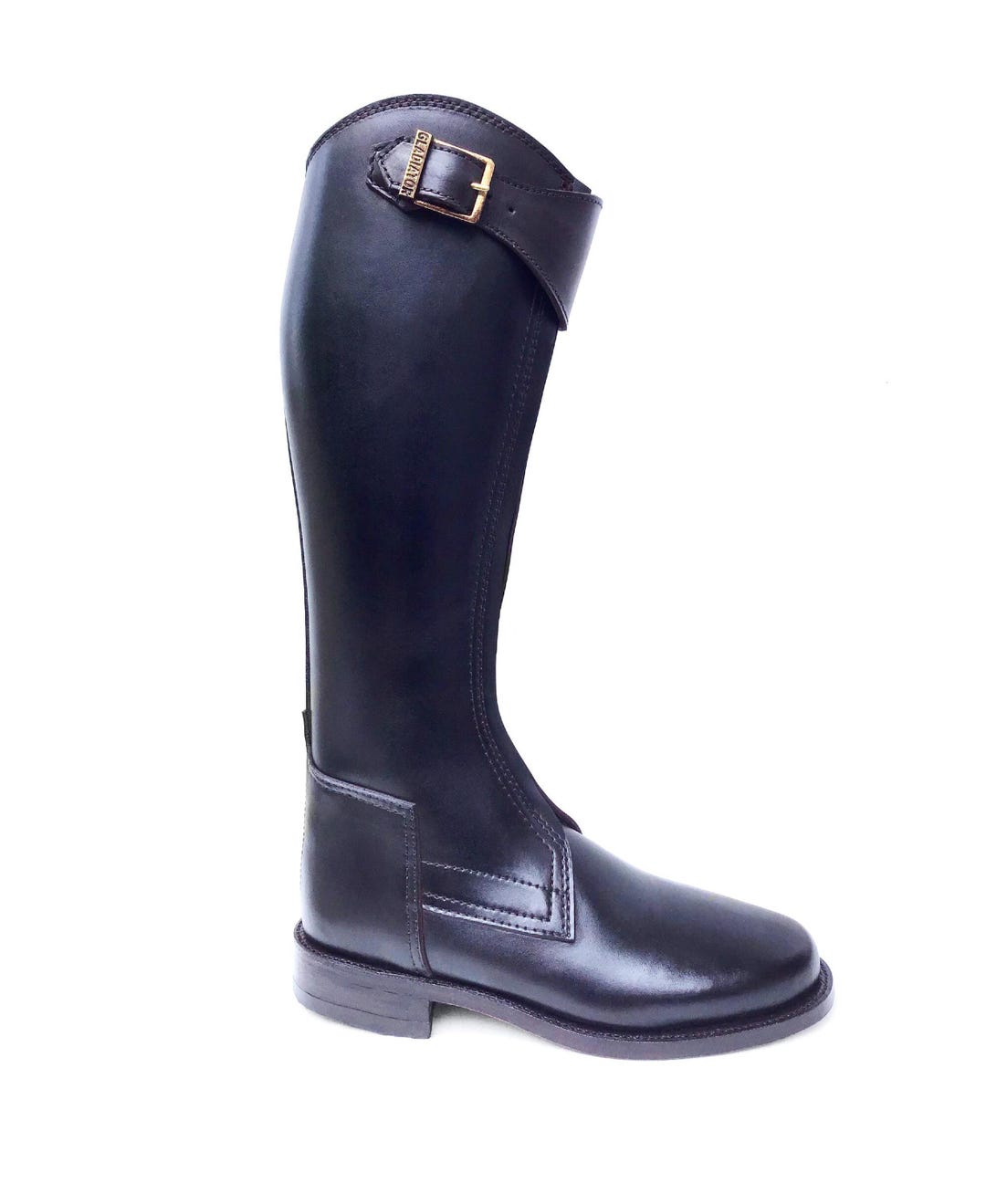 Polo Boots Men Brown Black Argentina Front Zipper Style  display picture 1