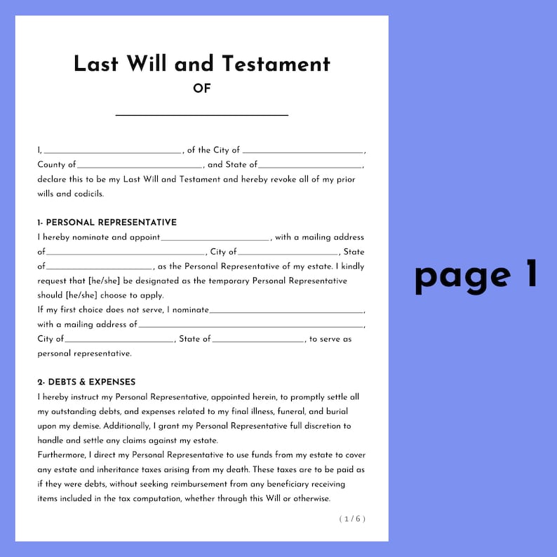 last-will-and-testament-template-simple-printable-word-pdf-canva
