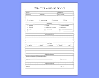 Employee Write Up. Employee Warning Letter Template. Written warning template. Employee Warning Notice template. Employee Warning Form 2026