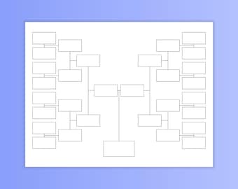 5 generation family tree template, pedigree chart. Blank 5 generation family tree template. Genealogy Chart, Family Tree Chart 5 Generations