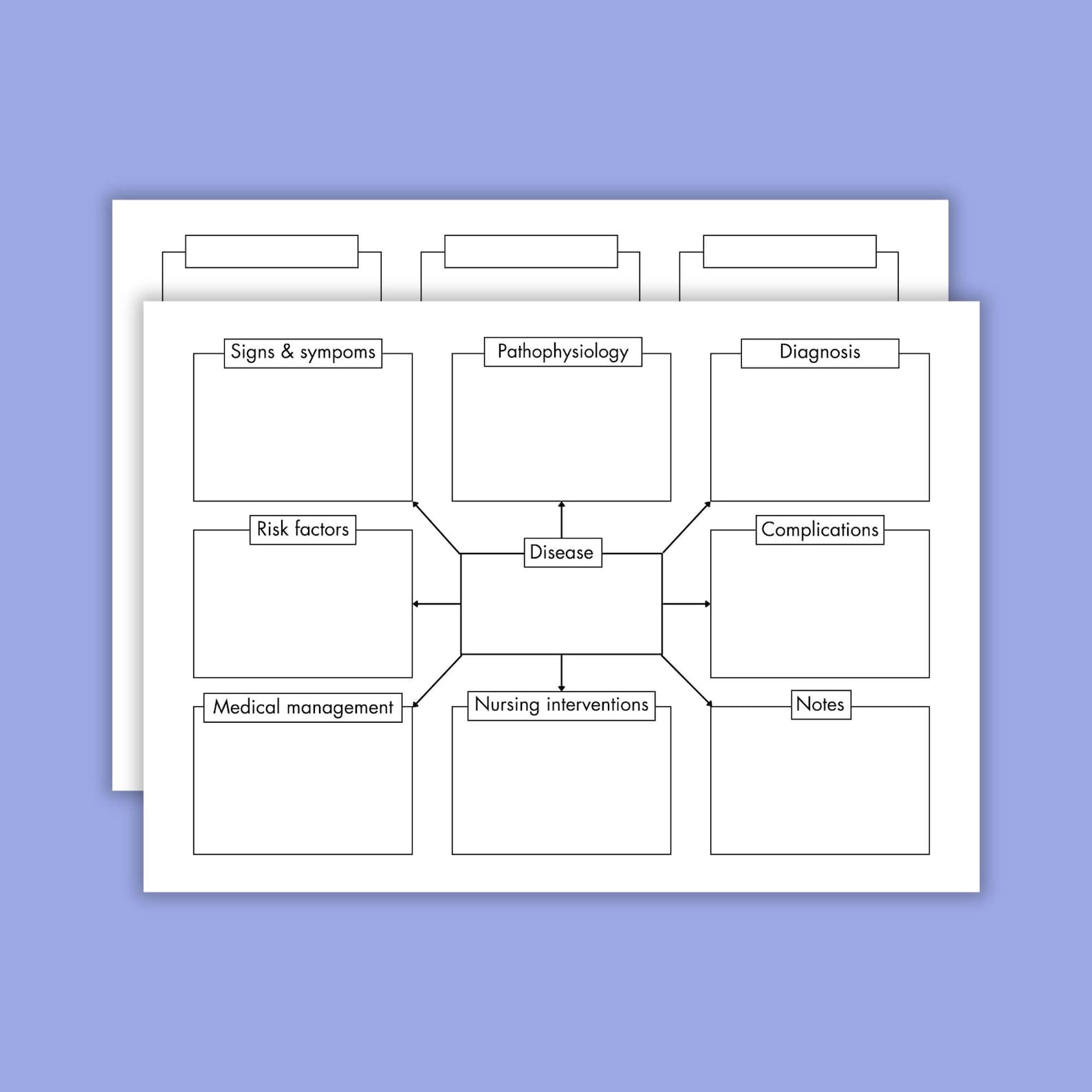 Nursing Concept Map, Concept Map Template, Nursing Study Templates ...