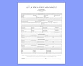 employment application form. job application template. Employee Application, employment contract. PDF, Docs job application template word