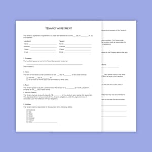 Editable Tenancy Agreement Template, US Letter & A4 (MS Word, Google Doc)