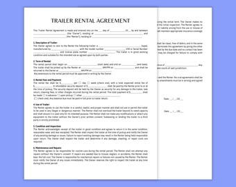 Trailer rental contract template. trailer rental agreement template.dump trailer rental agreement template. trailer lease agreement template