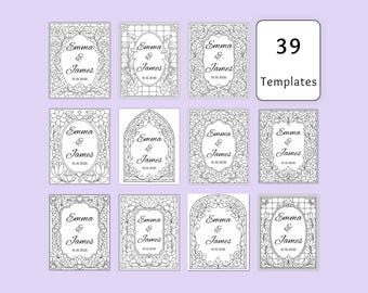 stained glass wedding sign bundle. stained glass wedding sign template bundle. faux stained glass wedding sign template bundle. welcome sign