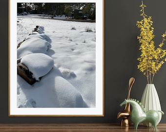 Tasmanian Winter Landscape Print, Snowy Wonderland (Digital Download)