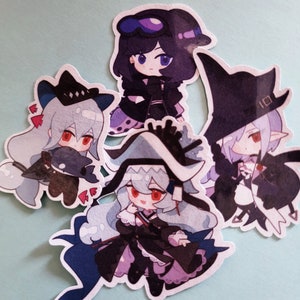 Ensemble d'autocollants prédécoupés Arknights Abyssal Hunters - Skadi, Spectre, Andreana, Gladiia