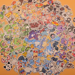 252 - 386 minipornstickers | All Gen 3 Hoenn Mons | Gestanste waterdichte vinylstickerset | 142 stuks
