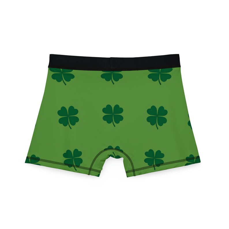 Green Four Leaf Clover St Patrick's Day Boxer Briefs, Lucy of the Irish ...
