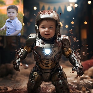 Custom baby superhero, Superhero Face Swap Tumbler Design, Realistic Face Swap, Digital Photo Editing Manipulation, Custom Tumbler Designs