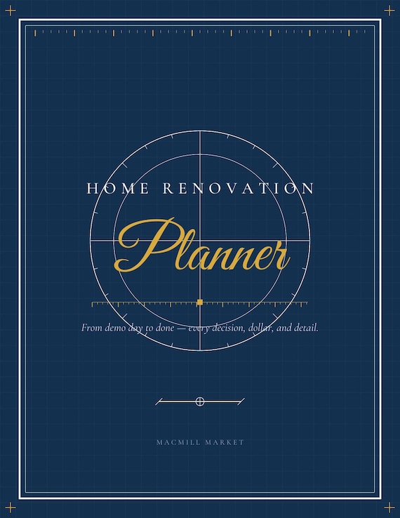 Home Renovation Planner Printable | Remodel Planner | Renovation Budget Tracker | Contractor Quote Comparison PDF