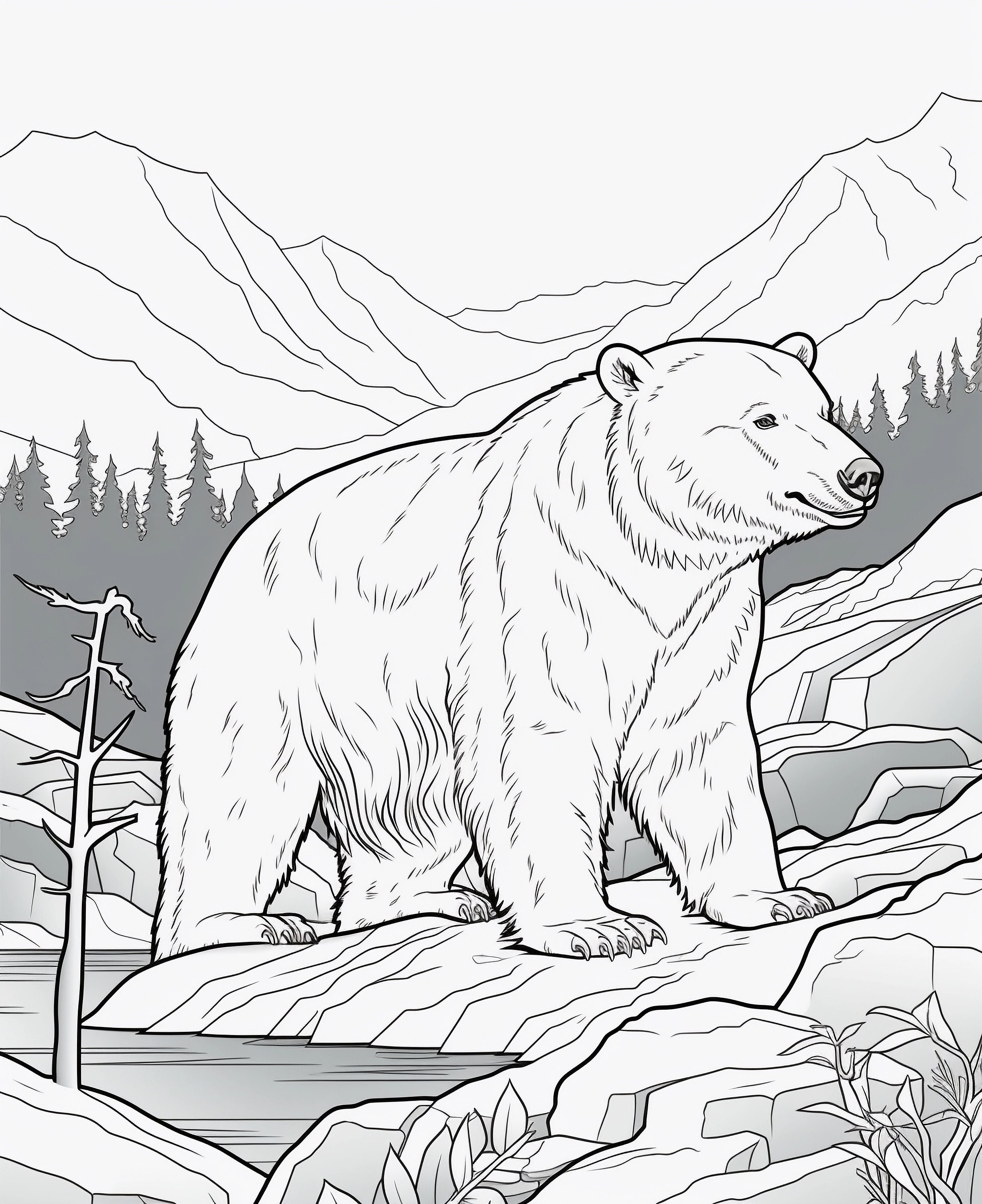 Arctic Animals Coloring Pages 30 Images 8.5 X 11 - Etsy