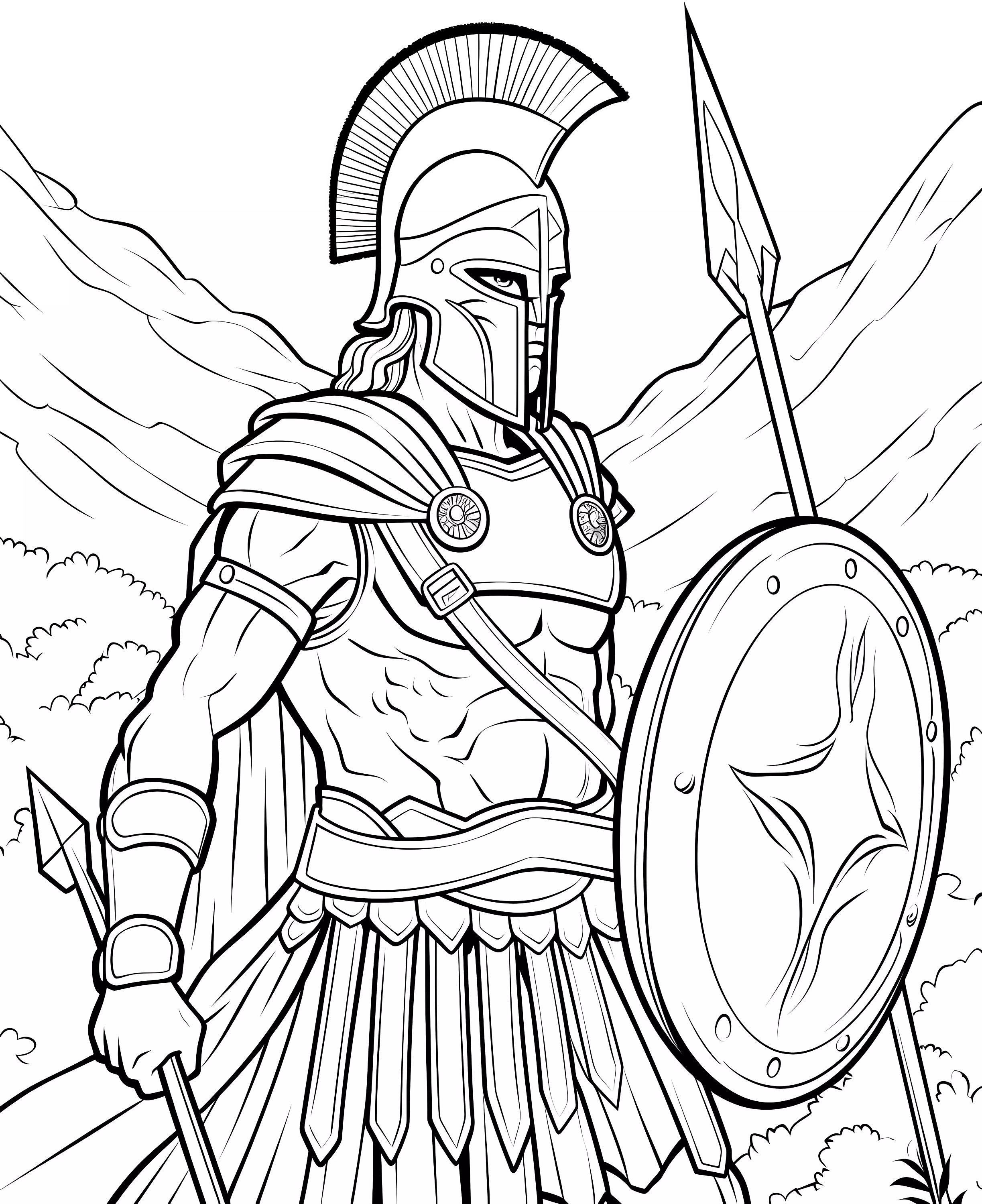 Warriors: 33 Coloring Pages of Courage and Valor - Etsy