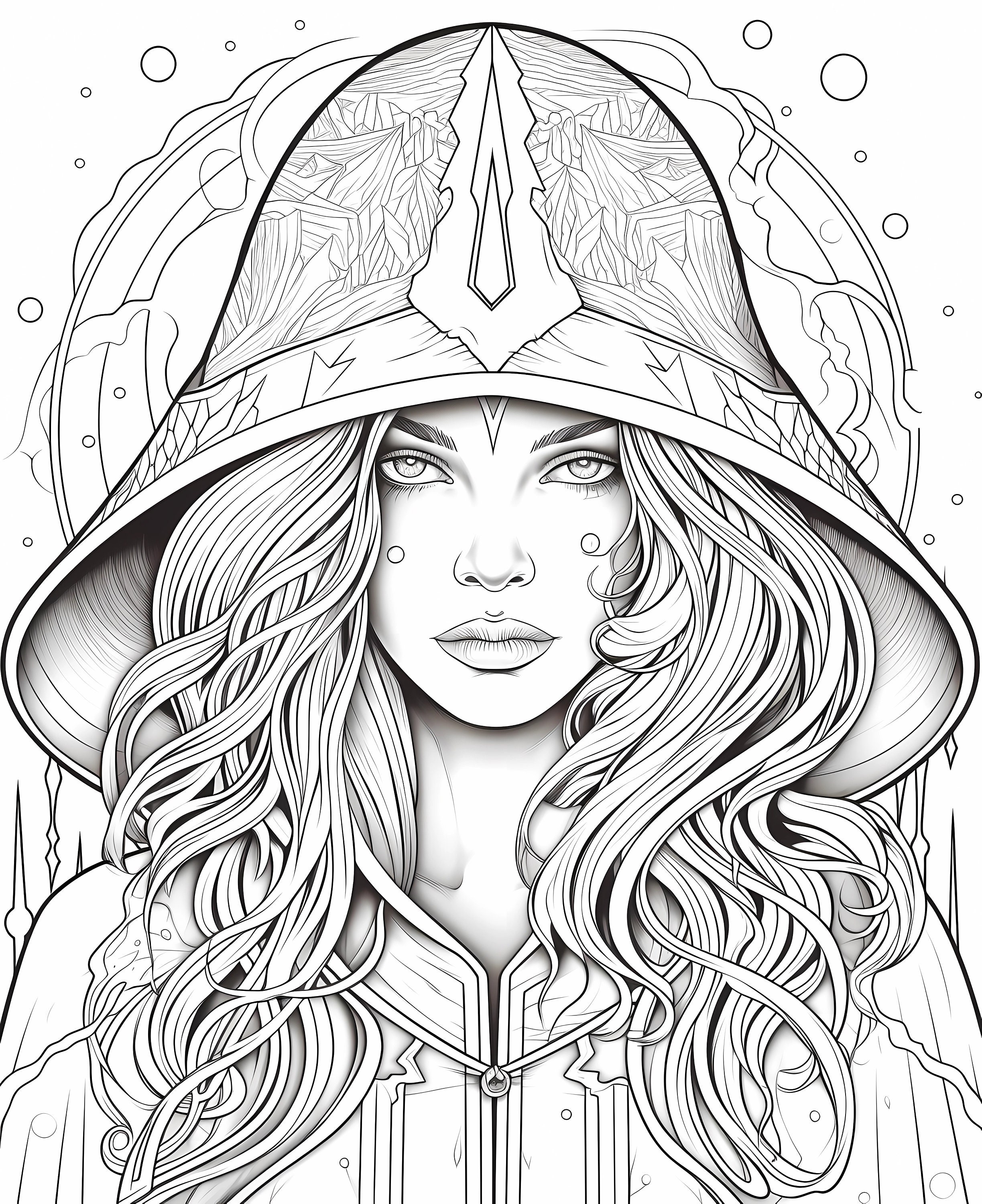 Witches and Wizards Coloring Pages 30 Halloween-themed Images for ...